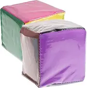 Totority 2pcs Soft Dice Toys Large Blank Pocket Cubes for Kids Educational Party Game Props