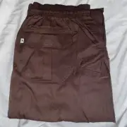 Uncommon Threads Chef Pants Size 3XL Brown Draw String Cargo