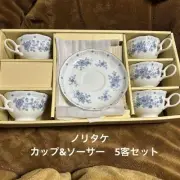 N.T Noritake Venus China Cup Saucer Set Of 5