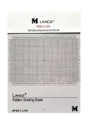 Lance PGS-1-LAN Pattern Grading Scale Ruler, 8.5"x6", Clear Plastic