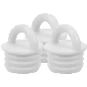 3 Pcs Rubber Sealing Plug Small Outlet Stopper Wring Mop and Bucket Refills