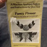 Yours Truly Machine Applique Pattern "Fancy Flower" #3053 UNCUT 1979