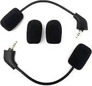 TNE 2-Pack Replacement Cloud 2 Game Mics Microphone Boom for 1st Version Wired Kingston HyperX Cloud 2 II Cloud Core Cloud Pro CloudX PS4 Xbox One Nintendo Switch Computer PC Gaming Headsets