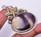 Mookaite - Australia 925 Sterling Silver Star Fish Pendant 2.34" P_9186_18_15