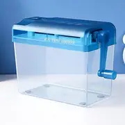 SNAGAROG Manual Hand Paper Shredder, Hand Documents Shredder A6 Hand-Shredder Mini Shredder Desktop Paper Shredder Shredding Machine Paper Shredder for School Office Home Use (Blue)