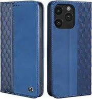CXTCASE Case for iPhone 14 Pro Max, Shockproof PU Leather Flip Folio Cover with Card Slots, Magnetic Wallet Case for iPhone 14 Pro Max, Blue