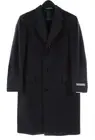Hickey Freeman NWT His First 100% Cashmere Coat Size 12R US In Solid Blue