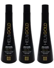 Helis Gold 10.1oz Volumize Shampoo Pack of 3