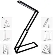 LEDHOLYT Foldable LED Desk Light, Slim Portable Rechargeable USB Table Light, Eye-Caring Aluminium Alloy Table Lamps,for Home, Reading, Studying, Work, Travel (Black)