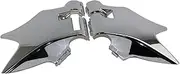 Motorcycle Mudguard Fit For Honda Shadow VT VLX 600 STEED 400 1988-2007 Motorcycle Neck Cover Cowl Wire Covers Side Frame Guard Motorbike Cowls(Chrome)