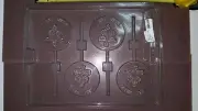 Get Well with Flowers Lollipop Chocolate Plastic Candy Soap Mold LOP M-47