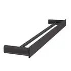 The Gabe 600/800mm Double Towel Rail Gun Metal