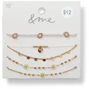 &me Women's Daisy Bracelets - Gold