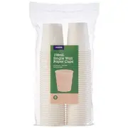 J.Burrows Lined Single Wall Paper Cups 80 Pack 198mL