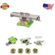 Aluminum Alloy Vise Table with Adjustable Dovetail Slots for Mini Drill Mills