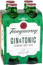 Tanqueray Dry Gin & Tonic 275 ml (Pack of 4)