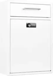 Wall-Mount Mailbox with Combination Lock, High Security Durable Drop Box, Hangin