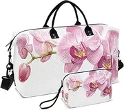 [ZRYSMY] Duffel Bag for Traveling, Flowers Closeup Travel Bag Gym Bag, with Multiple Interior Pockets Shoulder Weekender Bag for Women Men with Toiletry Bag 20.5L x 1.9W x 13.8H, Multi-Colored, one size