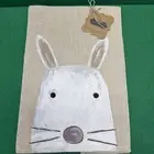 Mud Pie Bunny Painted Easter Towel New With Tag