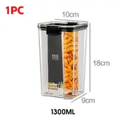 700/1300/1800ML Food Storage Container Plastic Kitchen Refrigerator Storage 1300ml
