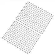 31.5"x24" Wire Grid Panel 2 Pcs Wall Grid Decorative Board Photo Display Black