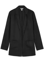 Eileen Fisher Linen Blazer - Black - L (UK 18-20 / XL) L (UK 18-20 / XL)