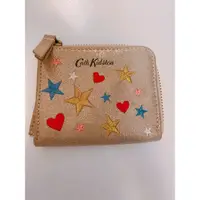 在飛比找蝦皮購物優惠-Cath Kidston金色刺繡星星零錢包