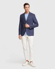 Blake Linen Blend Checked Blazer