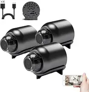 Topmartaz Mini Camera, Mini Eye 4g Wireless WiFi Camera 1080p HD, with Night Vision, for Home Office Store Warehouse, Smallest Cameras Perfect for Home Security (3Pcs)