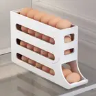 4-Tier Scrolling Egg Rack Holder Storage Box Container Storage Box Refrigerator