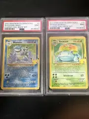 Blastoise & Venusaur Pokemon Celebrations Holo Card lot PSA MINT 9