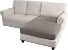 Sectional Couch Covers Sofa Chaise/Seat Cushion Slipcover L Shape Separate Cu...