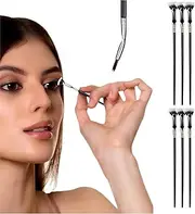 Eyelash Comb,Folding Angle Scalloped Lash Brush – 2025 Upgraded Mascara Brush Eyelash Comb Separator for Clump-Free Separation, Perfect for Upper & Lower Lashes,Eye Makeup Makeup Tool for Women (6PCS)
