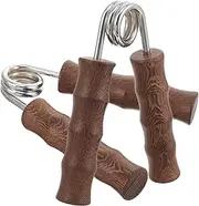 Totority 1 Pair Wooden Hand Muscle Exerciser Finger Trainer for Grip Strengthening Portable Hand Grip Tool for Home Office Use for Muscle Training Random Color