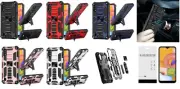 For Samsung Galaxy A01 S111DL SM-A015 Machine Kickstand Case Phone Cover + TG