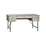 Elle 4-Drawers Office Study Writing Computer Desk 150cm - Washed Grey