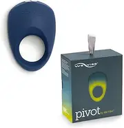 We-Vibe Pivot Vibrating Cock Ring - Stretchy Penis ring 26-29mm - Longer-lasting erections & clitoral stimulation - App control - 10+ vibration modes - Waterproof - Adult Sex Toys for men and couples