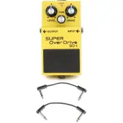 Boss SD-1 Super Overdrive Pedal with EBS Patch Cables