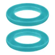 2pcs Silicone Bobbins Ring Holder Sewing Machine Thread Spool Saver, Light Blue