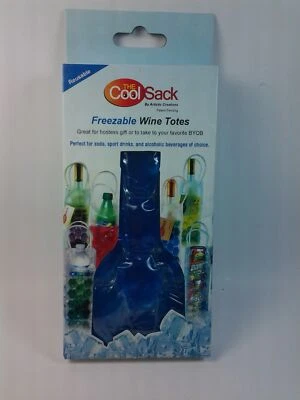 Wine Totes The Cool Sack Freezable Perfect for Soda Sport Drinks Alcoholic Bev