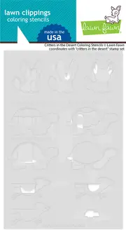 Lawn Fawn Critters in the Desert Colouring Stencils