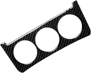 Car Central Console Knob Cover Trim Carbon Fiber Decoration Sticker Compatible for Nissan 350z 2003 2004 2005 2006 2007 2008 2009