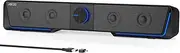 Jeecoo A40 PC Speaker, 2.0 PC Soundbar, USB & Bluetooth, Black