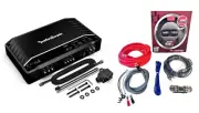 Rockford Fosgate R2-1200X1 1200W Mono Class-D FREE TC4KIT-4 Complete Amp Kit NEW