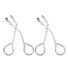 2 Pcs Mini Eyelash Curler Half Tweezers Extension Kit Curlers