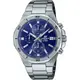CASIO 卡西歐 EDIFICE 八角運動計時手錶 藍面 EFV-640D-2AV 44.3mm