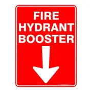 Fire Hydrant Booster Arrow | Fire Safety Signs