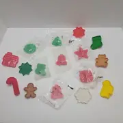 NEW Hallmark 80s Small Christmas Themed Cookie Cutters Lot of 16
