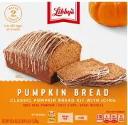 Libby's Classic Pumpkin Bread Kit w Icing 57.75oz Easy Real Pumpkin, Makes 2 JUN