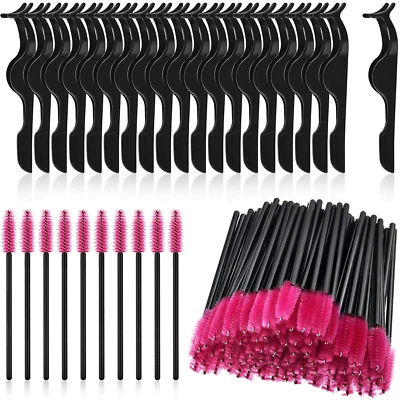 24 Pieces Plastic Eyelash Extension Tweezers False Eyelash Applicator Tool Eyela